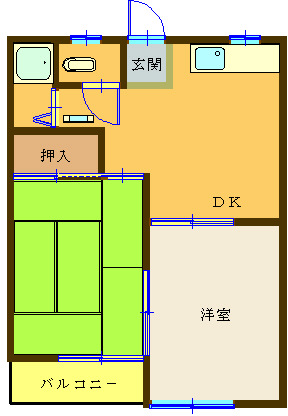 寺田ハイツの間取り