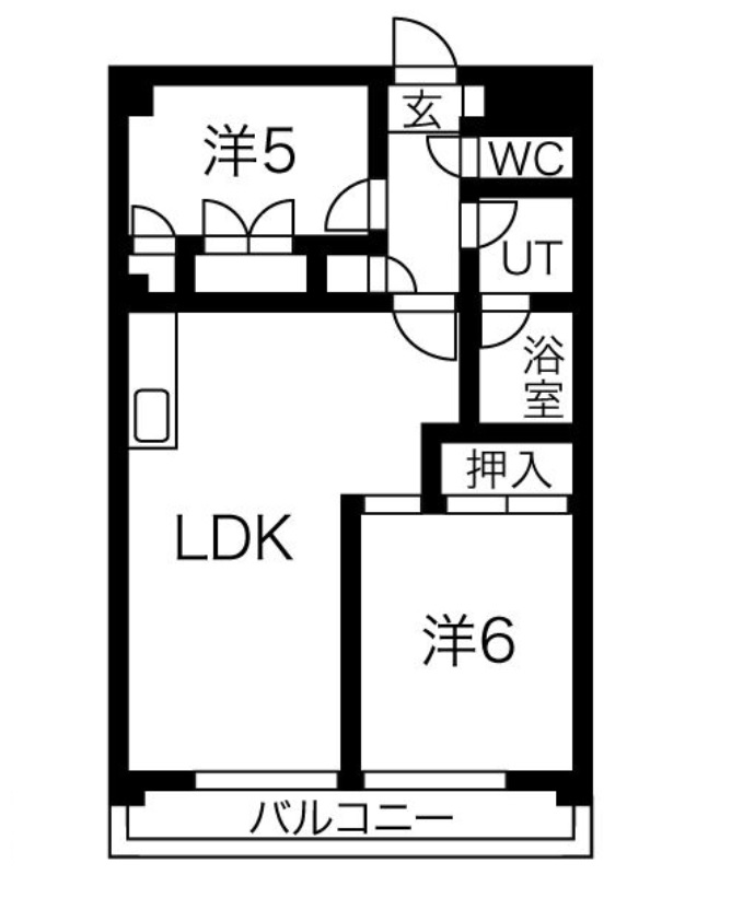 名古屋市昭和区駒方町のマンションの間取り