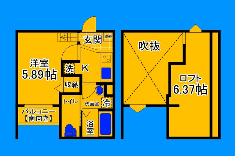 堺市堺区桜之町東のアパートの間取り