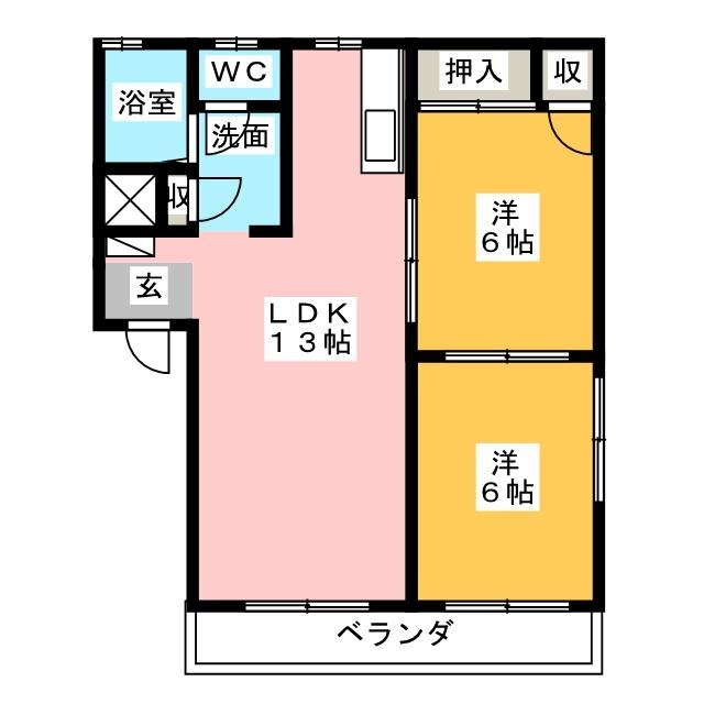 コモンシティ千代田の間取り