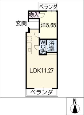 ２７０　ａｐａｒｔｍｅｎｔ＃１の間取り