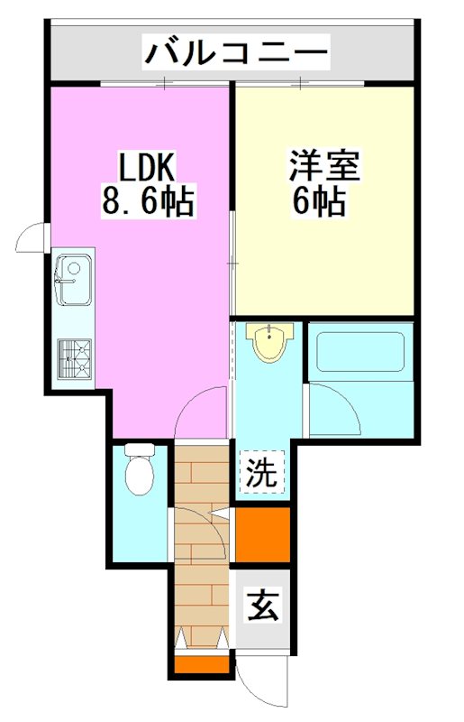 グランデ大黒の間取り