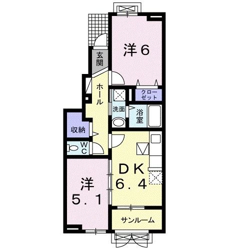 カーサ　フルジェンテIの間取り