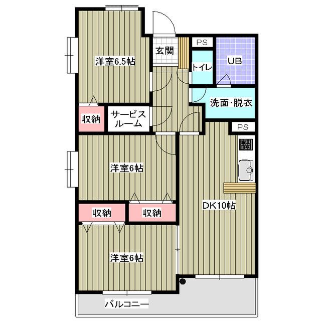 レアールマンションセレッソA棟の間取り