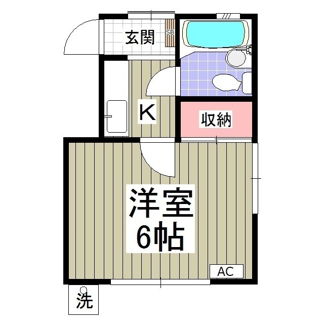 桶川市北のアパートの間取り