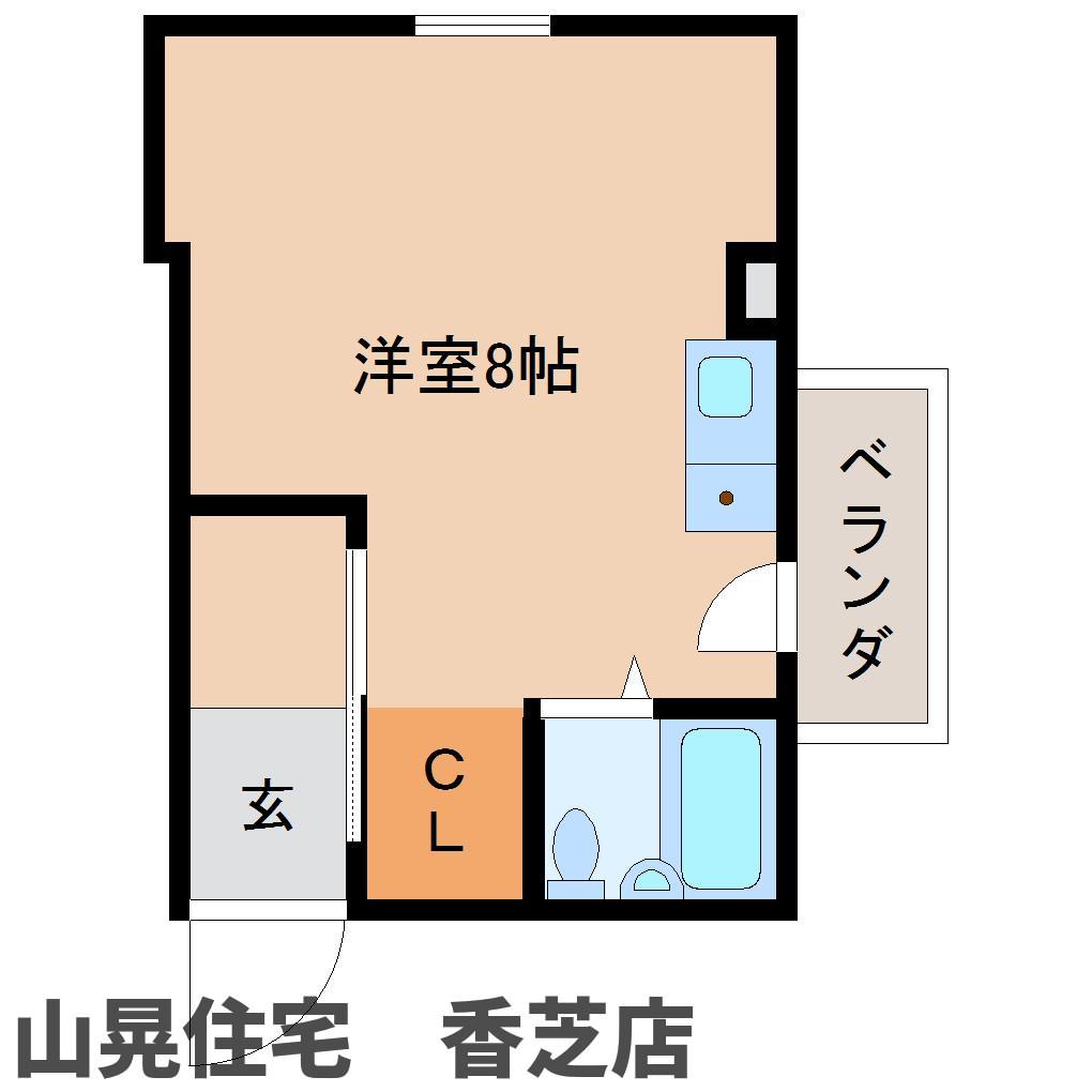 香芝市下田西のマンションの間取り