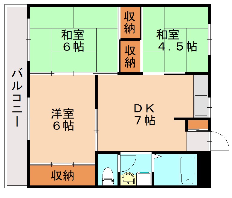 【第３堺ビルの間取り】