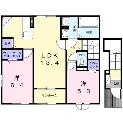 セラヴィの間取り