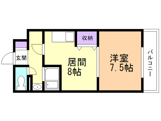 石狩郡当別町錦町のマンションの間取り