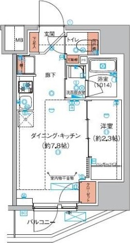 豊島区巣鴨のマンションの間取り