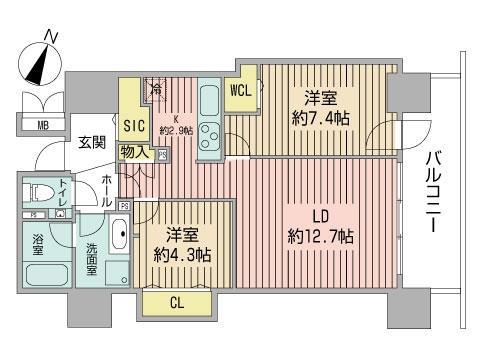 プレミスト札幌ターミナルタワーの間取り