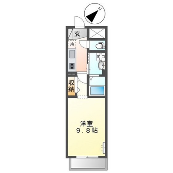 春日市春日原東町のマンションの間取り