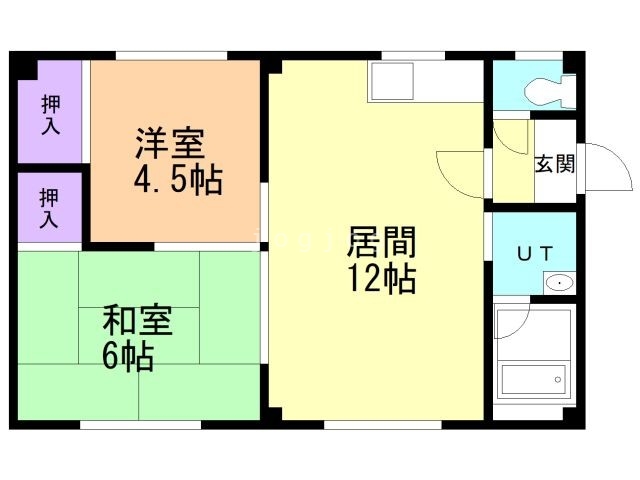 ホワイトピア川沿の間取り