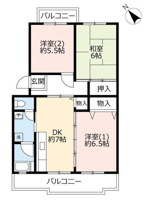 ＵＲ湊駅前の間取り