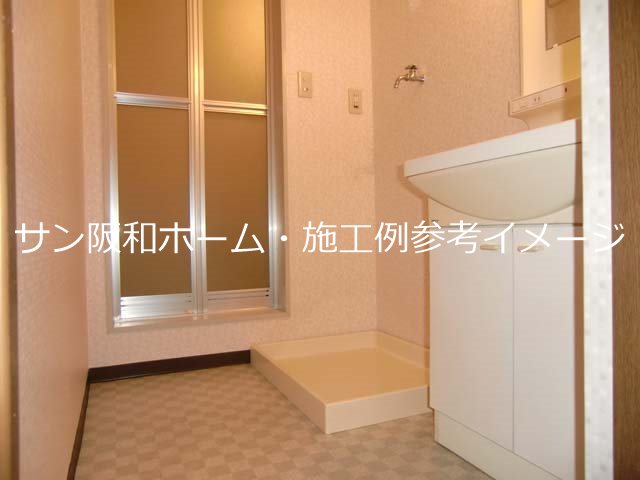 【八尾市山本町南のマンションの洗面設備】