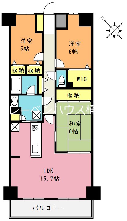 ワコーレ・ロイヤルガーデン・北本G棟の間取り