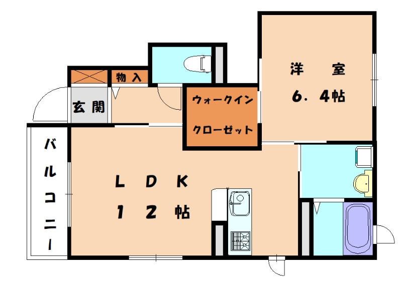 ハーバルタイムＡの間取り