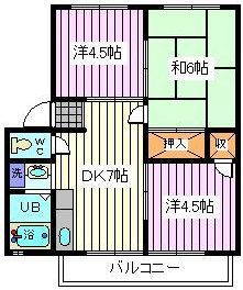 【さいたま市桜区西堀のアパートの間取り】