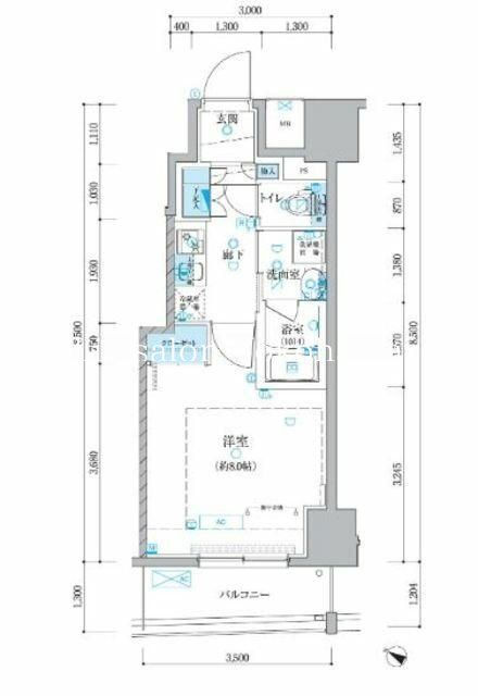 横浜市南区真金町のマンションの間取り