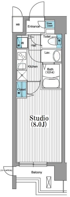 グランド・ガーラ銀座の間取り