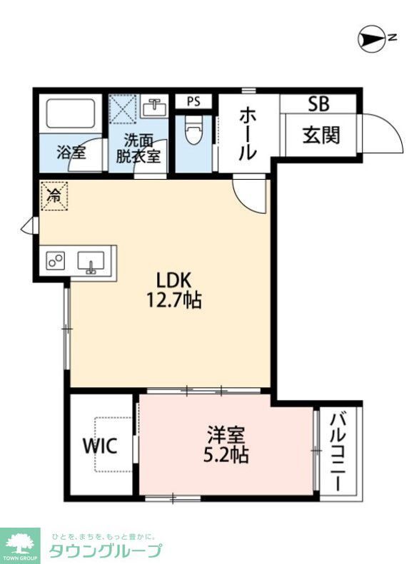 文京区千駄木のマンションの間取り