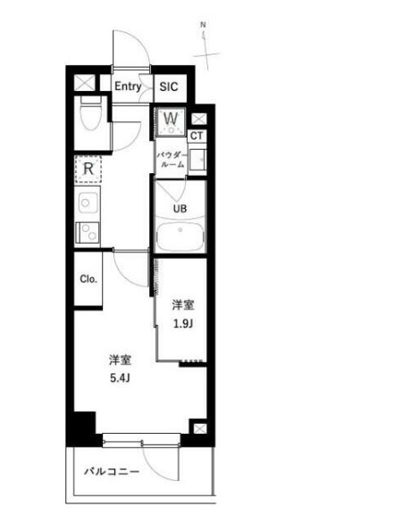 杉並区上高井戸のマンションの間取り