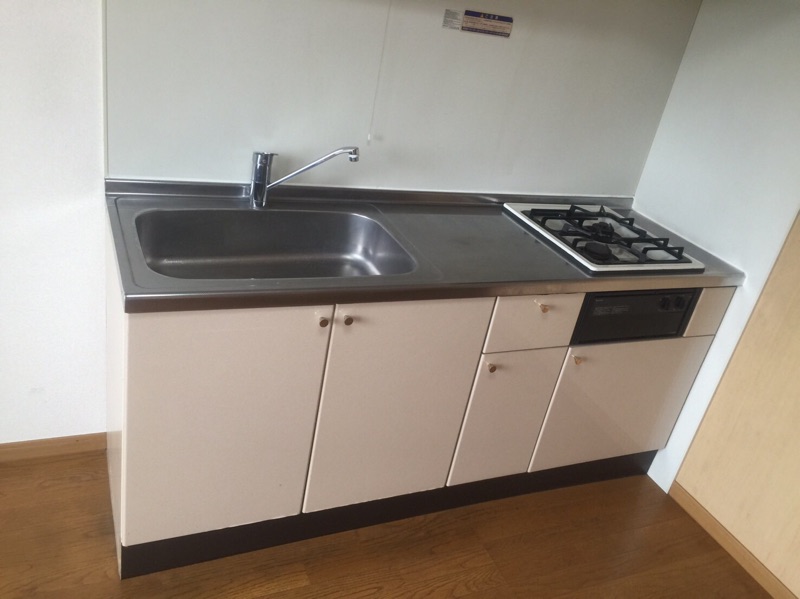 キッチン　ガスコンロ２口付き