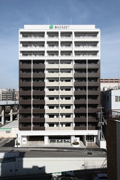 建物外観　デザイナーズ分譲賃貸マンション。