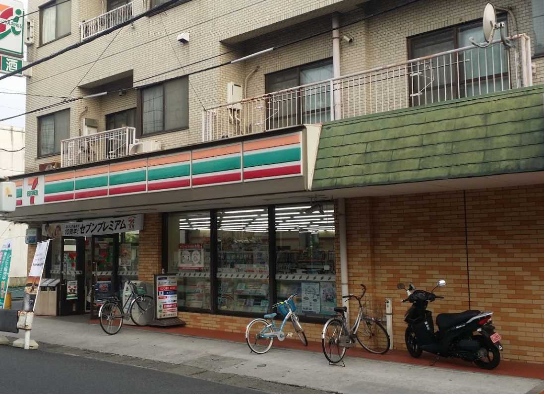 コンビニ　セブンイレブン 川崎神地店（コンビニ）まで498m