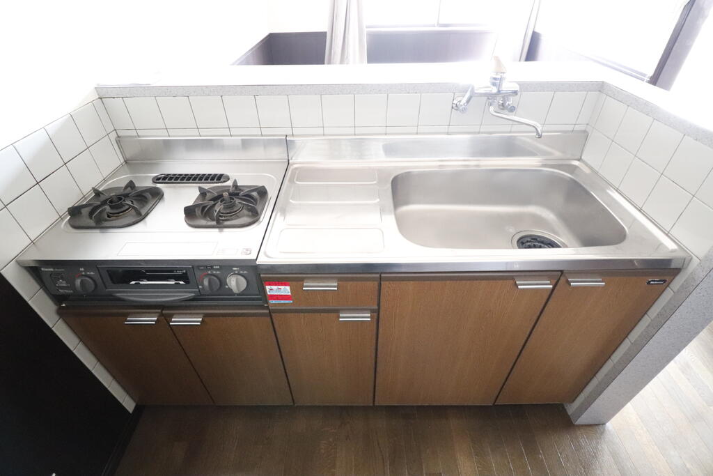 キッチン　2口コンロのキッチンです♪