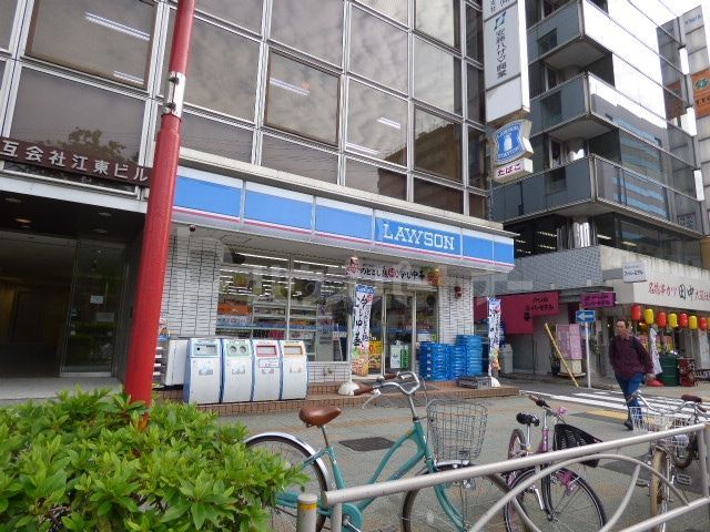 コンビニ　ローソン亀戸1丁目店（コンビニ）まで90m