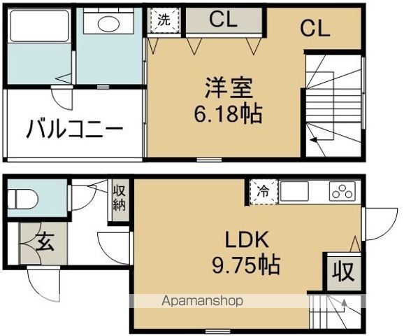 アンソレイユ住吉の間取り写真