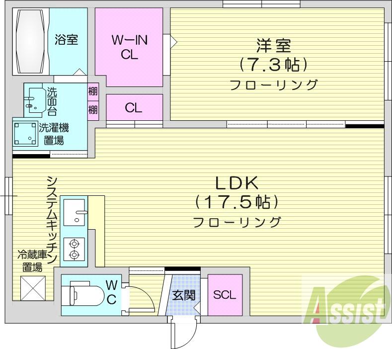 地下鉄東豊線 元町駅 徒歩7分 4階建 新築の間取り写真