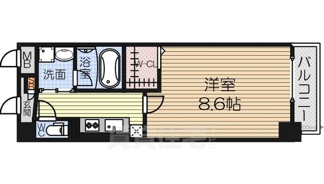 ＪＲ阪和線 鳳駅 徒歩5分 5階建 築13年の間取り写真