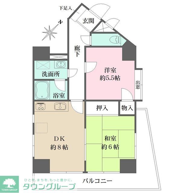 パールモア新井堂の間取り写真