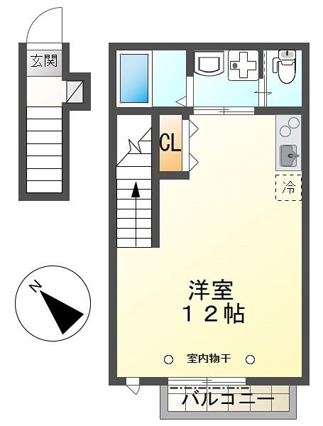 エクセレント谷野町の間取り写真