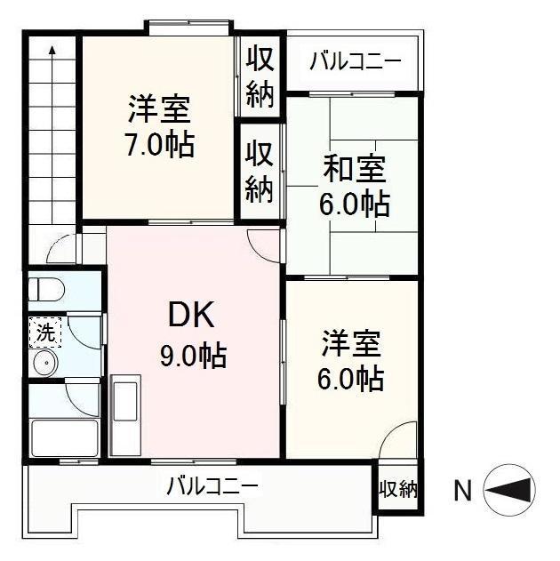吉本マンションの間取り写真