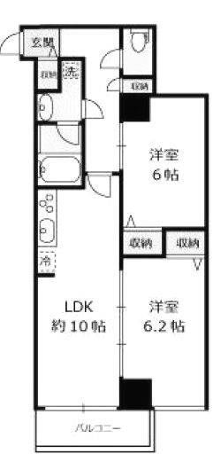 東急田園都市線 高津駅 徒歩5分 4階建 築14年の間取り写真