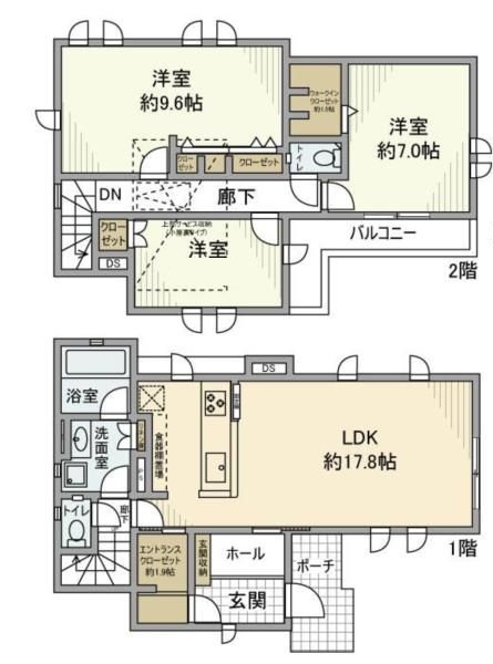 春日町2丁目戸建の間取り写真