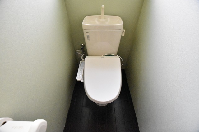 湊戸建て借家のトイレ写真