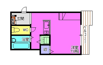 高砂市荒井町小松原のマンションの間取り