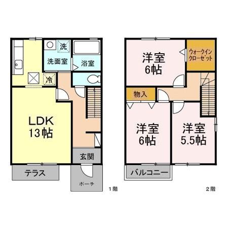 アイビースクエア四季の杜Aの間取り