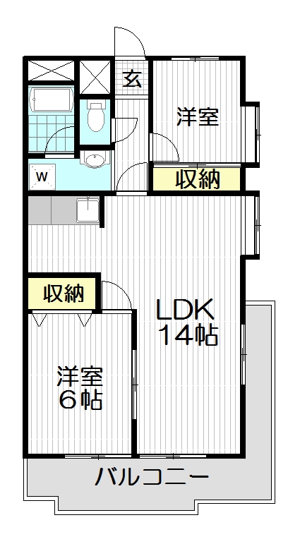 アミューズ東川口の間取り