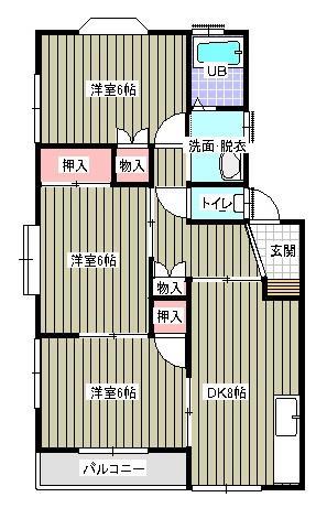 エトワール梶田の間取り