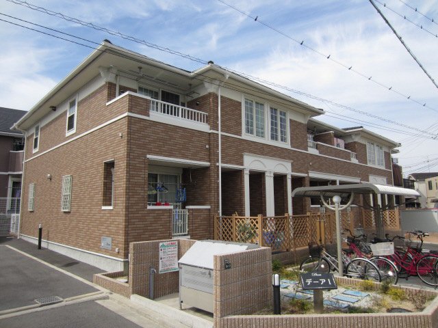 岸和田市加守町のアパートの建物外観