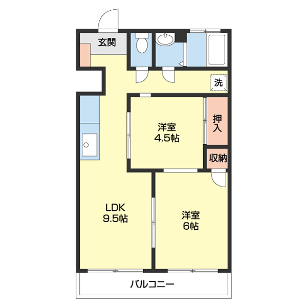 第一木下マンションの間取り