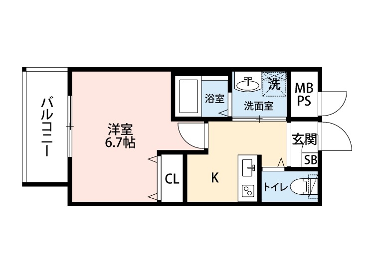 堺市堺区寺地町東のマンションの間取り