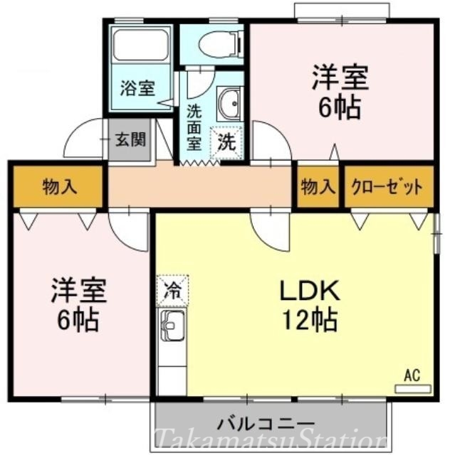 セジュール　フジ　Ｃ棟の間取り