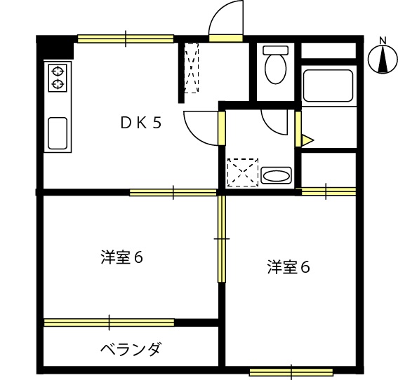 コーポラベンダーの間取り