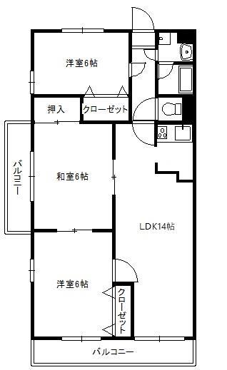 ラフェスタ足利大町の間取り